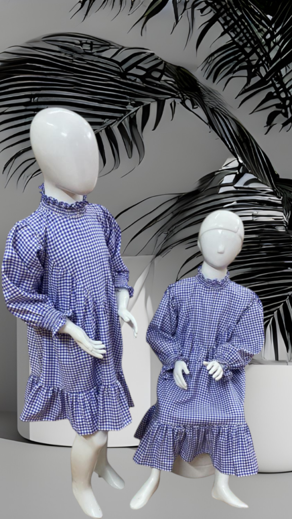 WS-G-A00007 Blue Check Tops